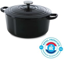 BK braadpan gietijzer Bourgogne Ø24 cm jet black inductie oven