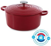 BK braadpan gietijzer 28 cm Chili Red - ovenbestendig - inductie
