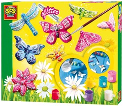 Ses Glitter Gips Gieten Vlinders knutselset voor kinderen