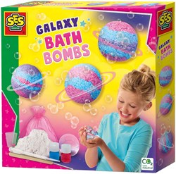 Galaxy bad bruisballen DIY set - kleurrijke bruisballen maken voor kinderen