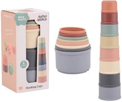 Happy World Happy w. bio plastic stapelbekers 22281