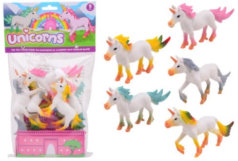Animal World Eenhoorns 5 stuks in zak