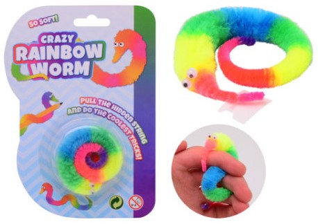 Gekke regenboog worm op kaart 24433
