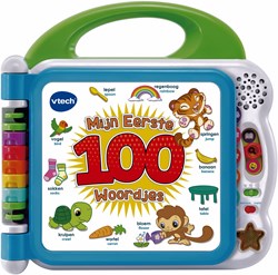 VTech educatief speelgoed interactief boek 100 woordjes Nederlands Engels