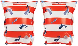 Swim Essentials Red-White Whale - Inflatable Swimming Armbands 2-6 years