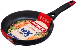 Pyrex koekenpan inductie Optima+ 26cm anti-aanbaklaag zwart aluminium