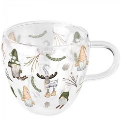Ambiente glas 200ml kabouter bos decoratie glas drinkbeker
