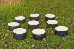 Cosy houten mini band stapcirkels 10 stuks voor creatief speelplezier