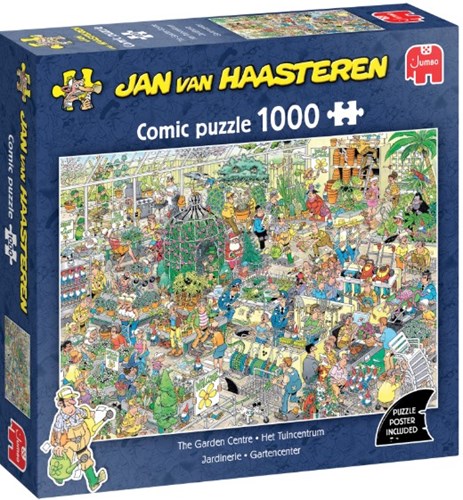 Jumbo Jan van Haasteren puzzel tuincentrum 1000 stukjes cartoon