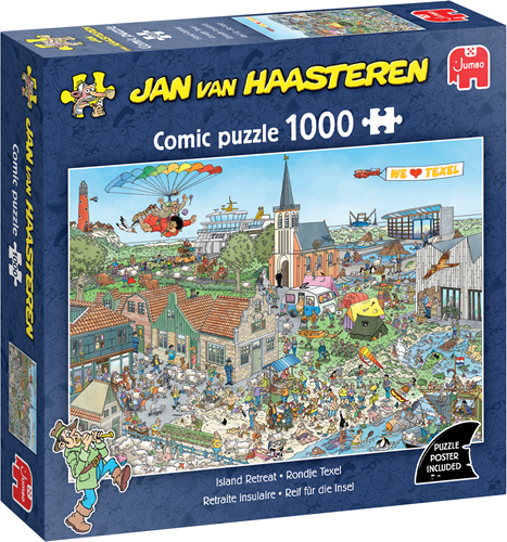 Jumbo legpuzzel Jan van Haasteren Rondje Texel 1000 stukjes puzzel