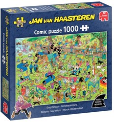 Jumbo legpuzzel Jan van Haasteren hondenparcours 1000 stukjes cartoon