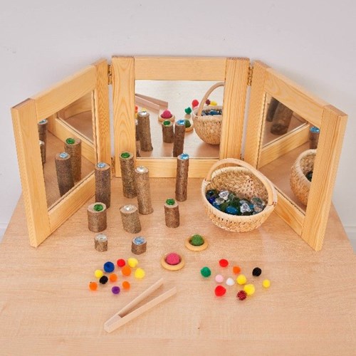 Cosy tafel drieluik spiegel educatief speelgoed voor kinderen