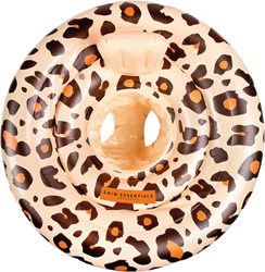 Swim Essentials baby float zwemband beige panterprint 0-1 jaar veilig waterplezier