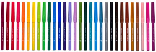 Bruynzeel viltstiften set - 30 kleuren viltstiften etui-2