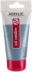 Acrylverf metallicblauw 75ml creatieve schilderverf tube kind hobby