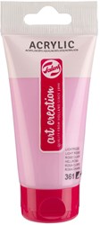 Acrylverf lichtroze 75ml creatieve schilderverf voor kinderen en volwassenen
