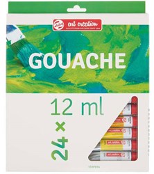 Gouache set schilderen Talens Art Creation 24 kleuren 12ml tubes