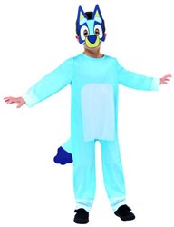 Amscan Bluey Kinderkostuum jumpsuit met masker en staart 4-6 jaar
