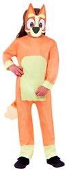 Kinderkostuum jumpsuit Bluey Bingo verkleedpak met masker 4-6 jaar