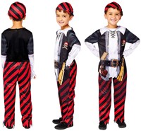 Amscan piratenkostuum duurzaam verkleedpak jongen 3-4 jaar piraat-2