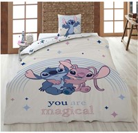Lobbes dekbedovertrek kind Stitch magisch 140x200 cm polykatoen-2