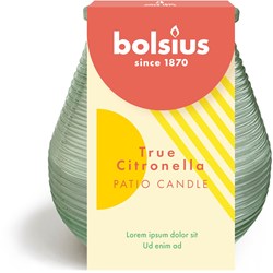 Bolsius citronella kaars Olympic groen - buitenkaars citronella geur