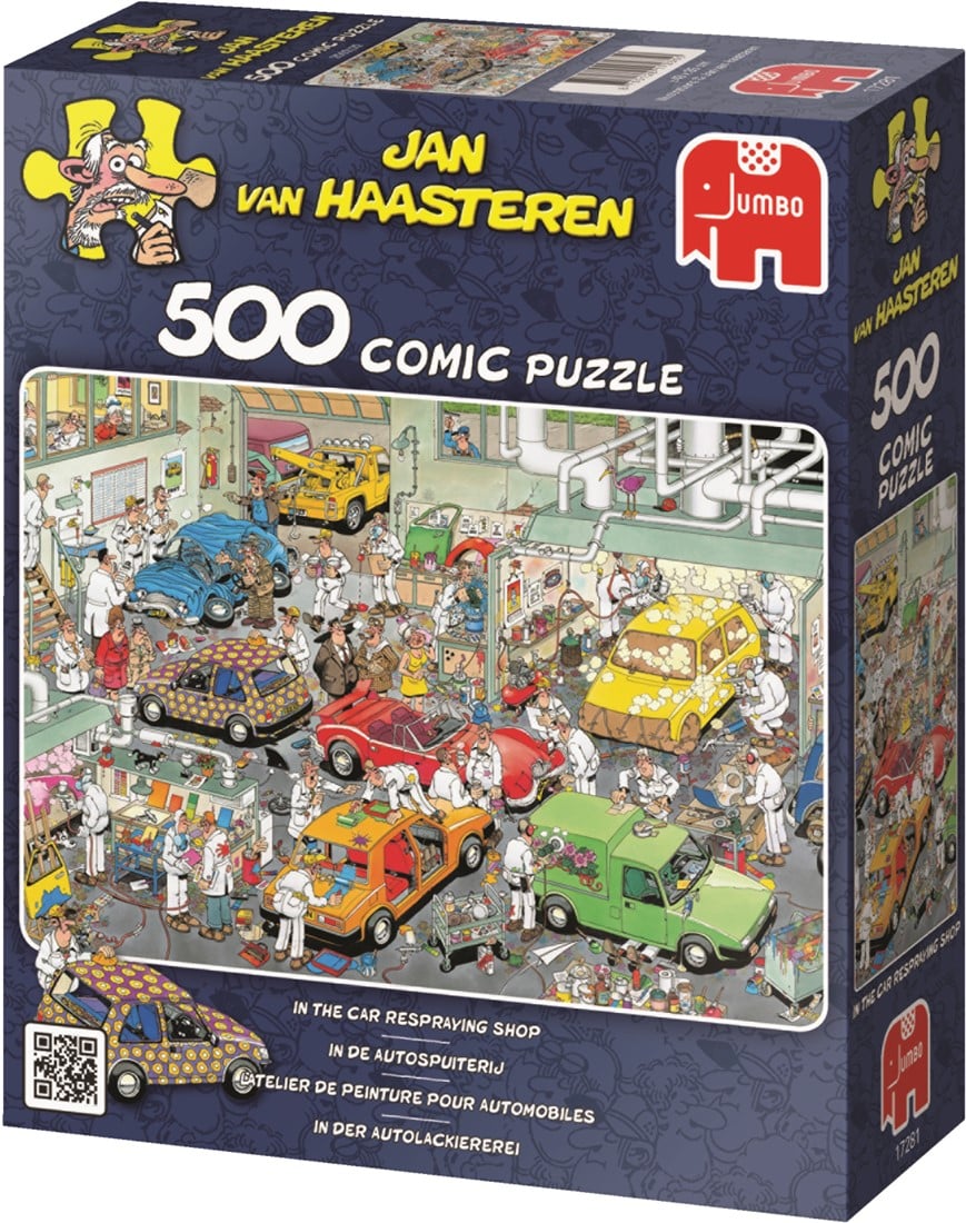 Jumbo puzzel Jan van Haasteren In de Autospuiterij - 500 ...