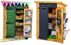 Cosy Curriculum Sheds Maths en Writing Sheds Set van 2