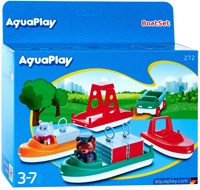 Aquaplay boot set - waterspeelgoed met Wilma & Bo - 10-delig
