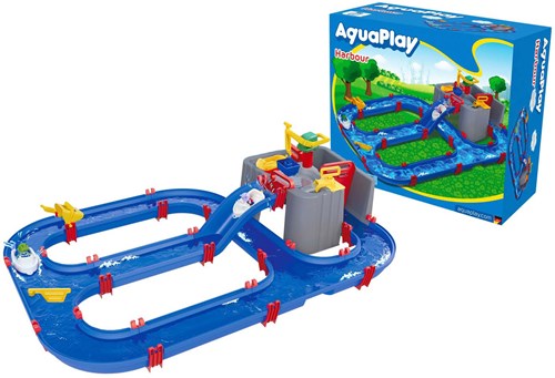 Aquaplay waterspeelbaan met kraan en waterpomp - kleurrijke waterbaan voor kinderen