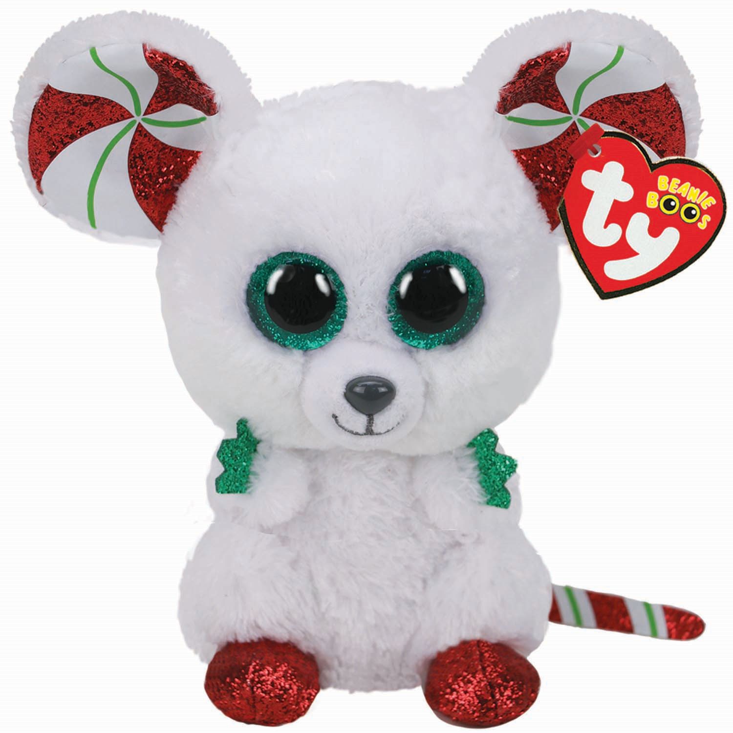 Raak verstrikt Weekendtas gunstig Ty Beanie Boo's Christmas Mouse 15cm bij Planet Happy