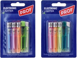 Elektrische aansteker set 4 stuks - Prof - navulbaar en veilig