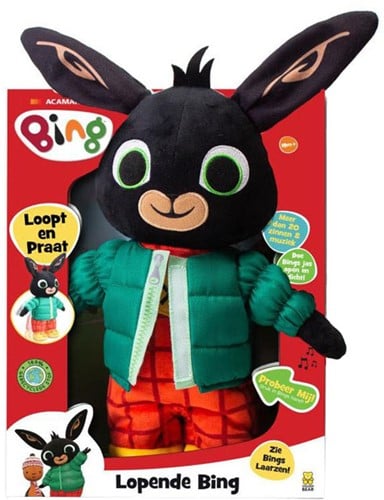 Lopende en Pratende Bing Knuffel