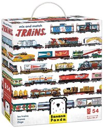 Banana Panda puzzel trein speelgoed - Mix and Match Treinen 54 stukjes