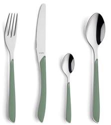 Amefa bestekset Eclat lichtgroen - 24 delig RVS modern design