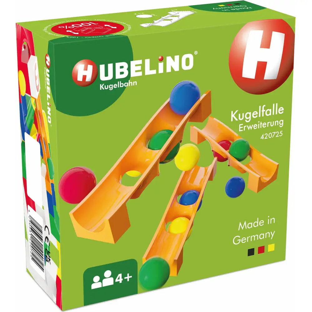 Hubelino knikkerbaan uitbreiding knikkerval educatief speelgoed