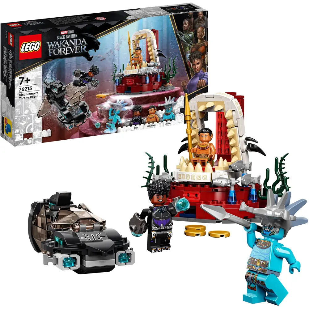 LEGO Super Heroes Koning Namor troonzaal bouwset Black Panther 76213