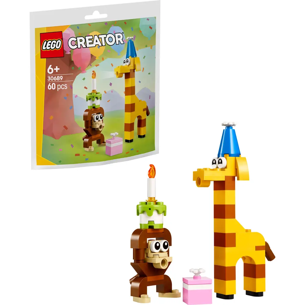 LEGO Creator bouwset verjaardagsfeestdieren - kleurrijk speelgoed