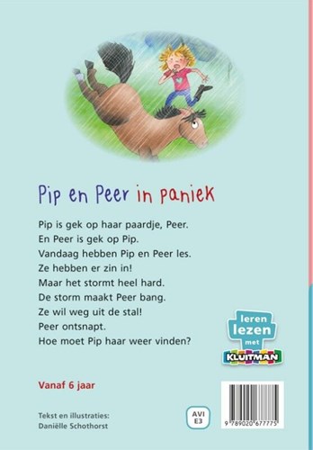 Kluitman kinderboek leren lezen Pip en Peer in paniek AVI-E3 paarden-2