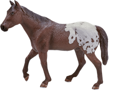 Mojo Horses speelgoed paard Appaloosa Hengst Kastanje - 387150