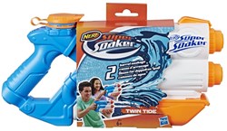 Hasbro waterpistool NERF Super Soaker Twin Tide met groot reservoir