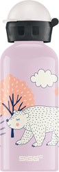 SIGG drinkfles - aluminium kinderfles 0,4l BPA-vrij groen paars