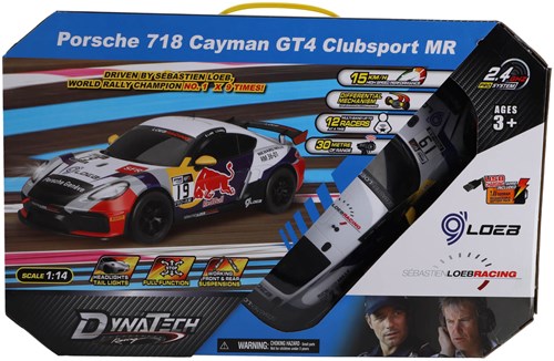 Kool Speed radiografisch bestuurbare auto Porsche 1:14 718 Cayman GT4 Clubsport MR speelgoed