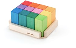 Ocamora houten speelgoed prisma's rechthoekig multicolor educatief