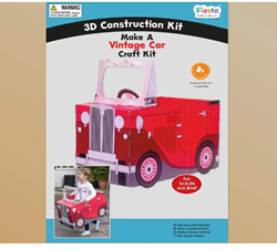 Fiesta Crafts 3D Construction Craft - Vintage Car