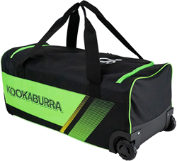 Kookaburra cricket tas 9500 Wheelie Bag zwart groen junior sporttas