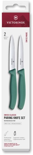 Victorinox schilmesje set groen 10cm keukenmesje Victorinox