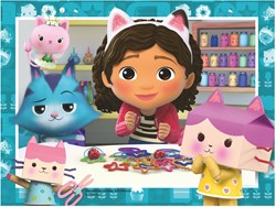 Ravensburger puzzel Gabby's Dollhouse - 4 legpuzzels - 12 stukjes - kinderpuzzel