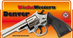 Wicke pistool Denver chroom 12 schots speelgoed revolver