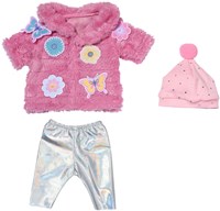 BABY born poppenkleding teddyjas roze 43cm - zachte jas voor pop